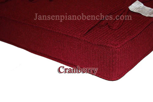 Kashmere Box Top Piano Bench Cushions GRK - 2" or 3" Thickness - Image 3