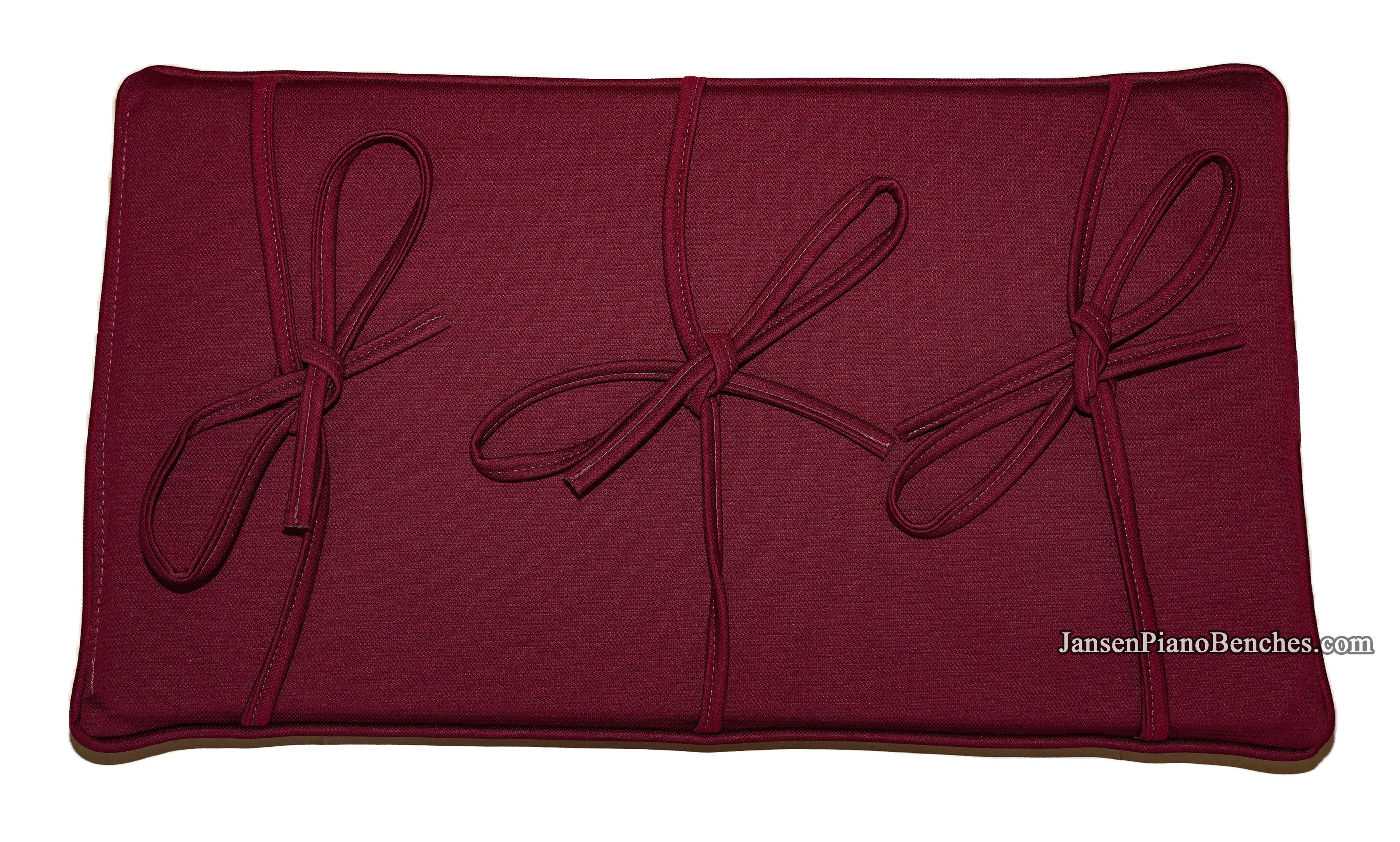 Keyboard Piano Bench Cushion 14" x 25" Merlot