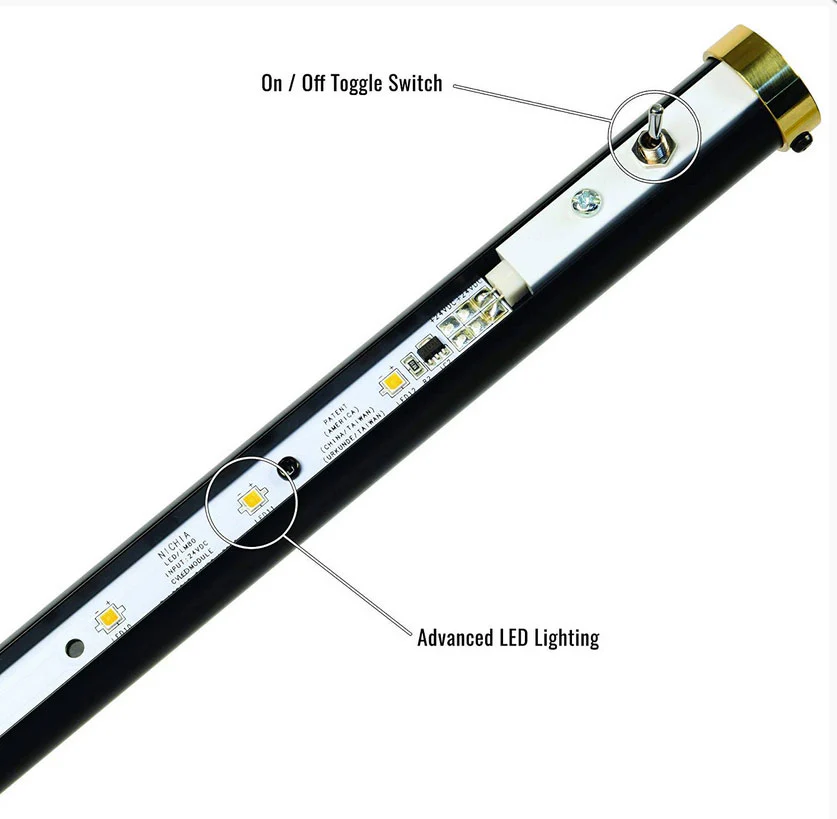 Mahogany Bronze LED Grand Piano Lamp 19" GPLED19 Open Box - Image 3