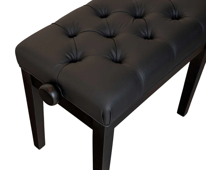 Open Box -Adjustable Piano Bench - Satin Black - Image 2
