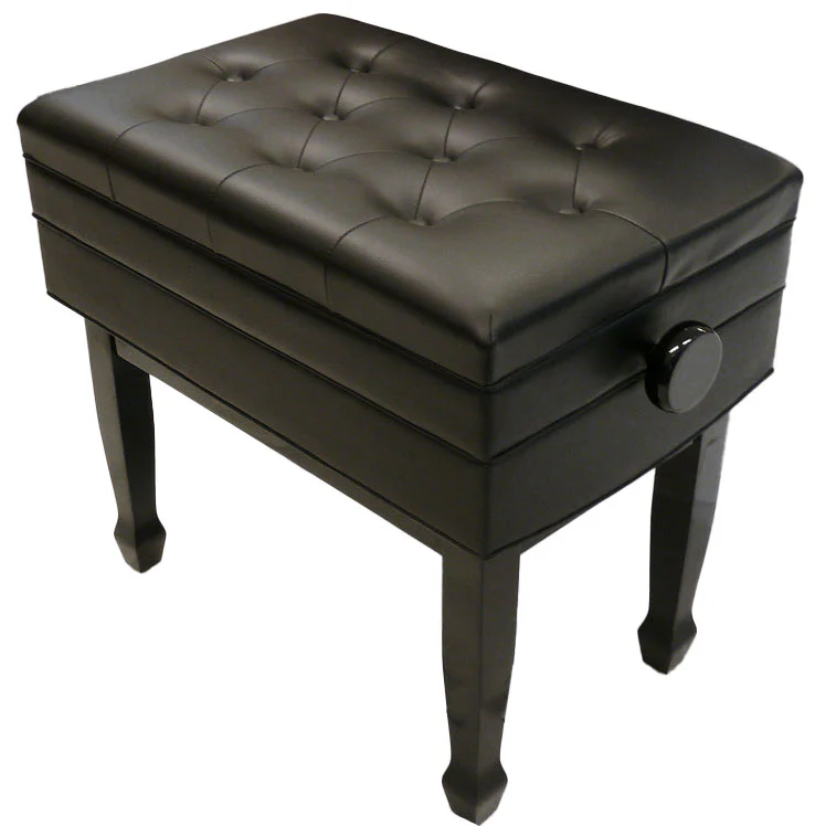 Piano Bench Adjustable Height with Sheet Music Storage Compartment