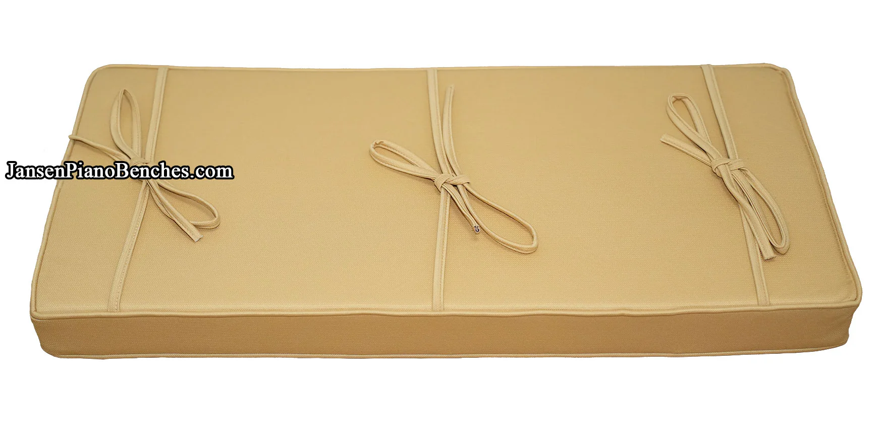 Piano Bench Cushion 33" x 14.5" with 3" Thick Foam Doe Beige - Image 2