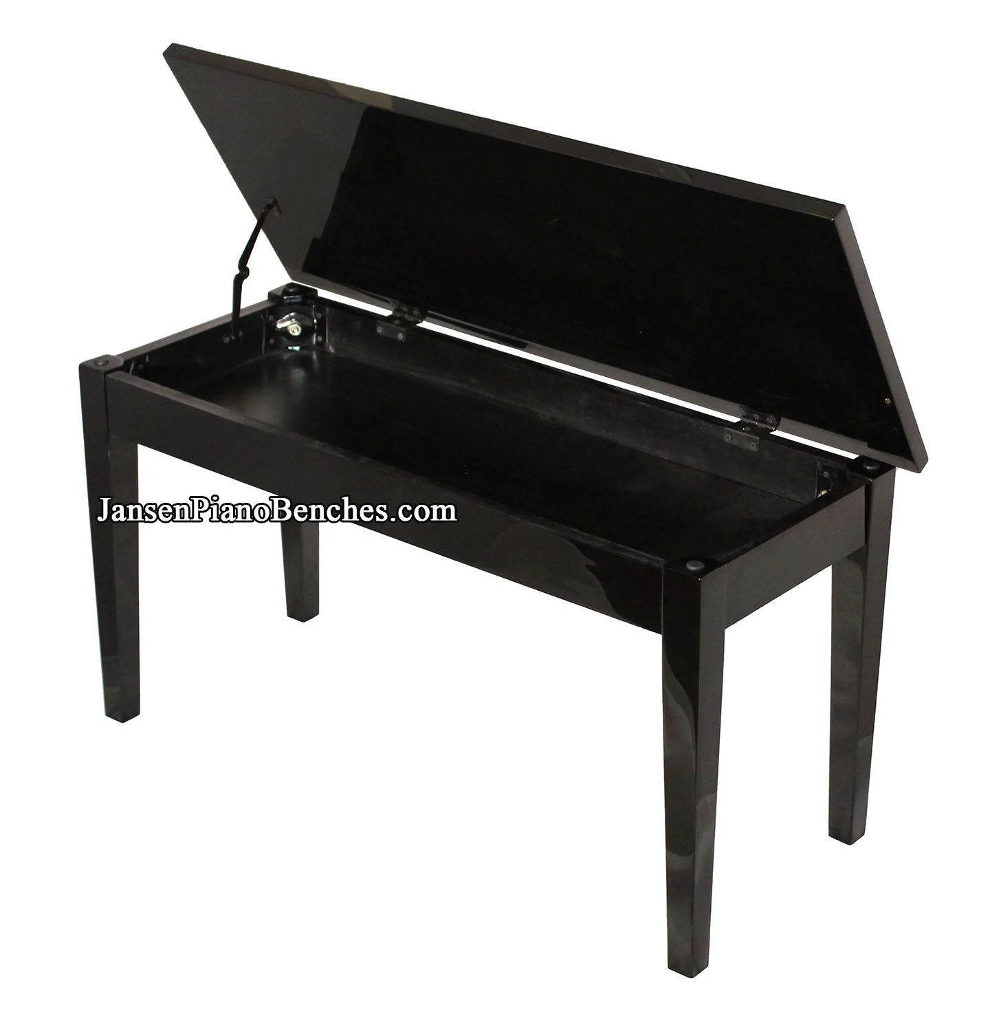 Piano Bench Wood Top with Sheet Music Storage - Image 3