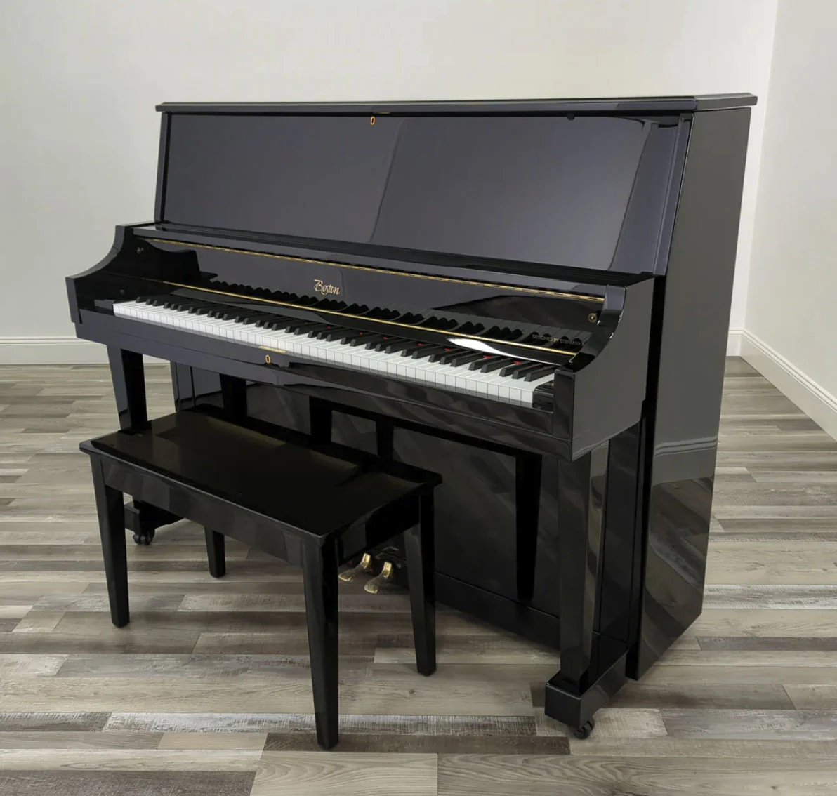 Piano Bench Wood Top with Sheet Music Storage - Image 5