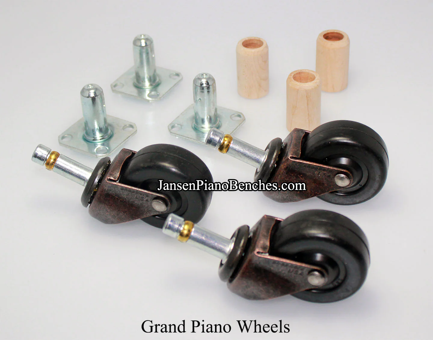 Piano Casters Rubber Wheels - Image 4
