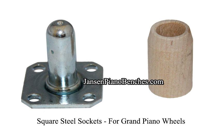 Piano Casters Rubber Wheels - Image 5