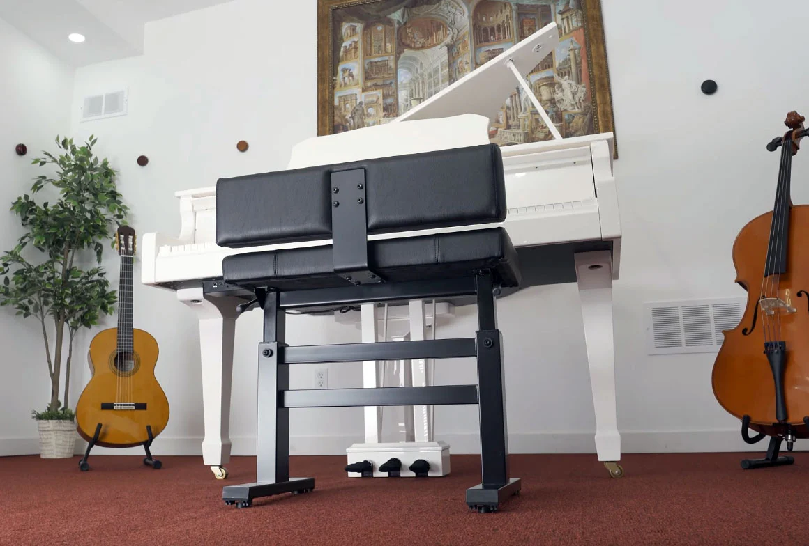 Pneumatic Piano Chair with Back Support - Image 3