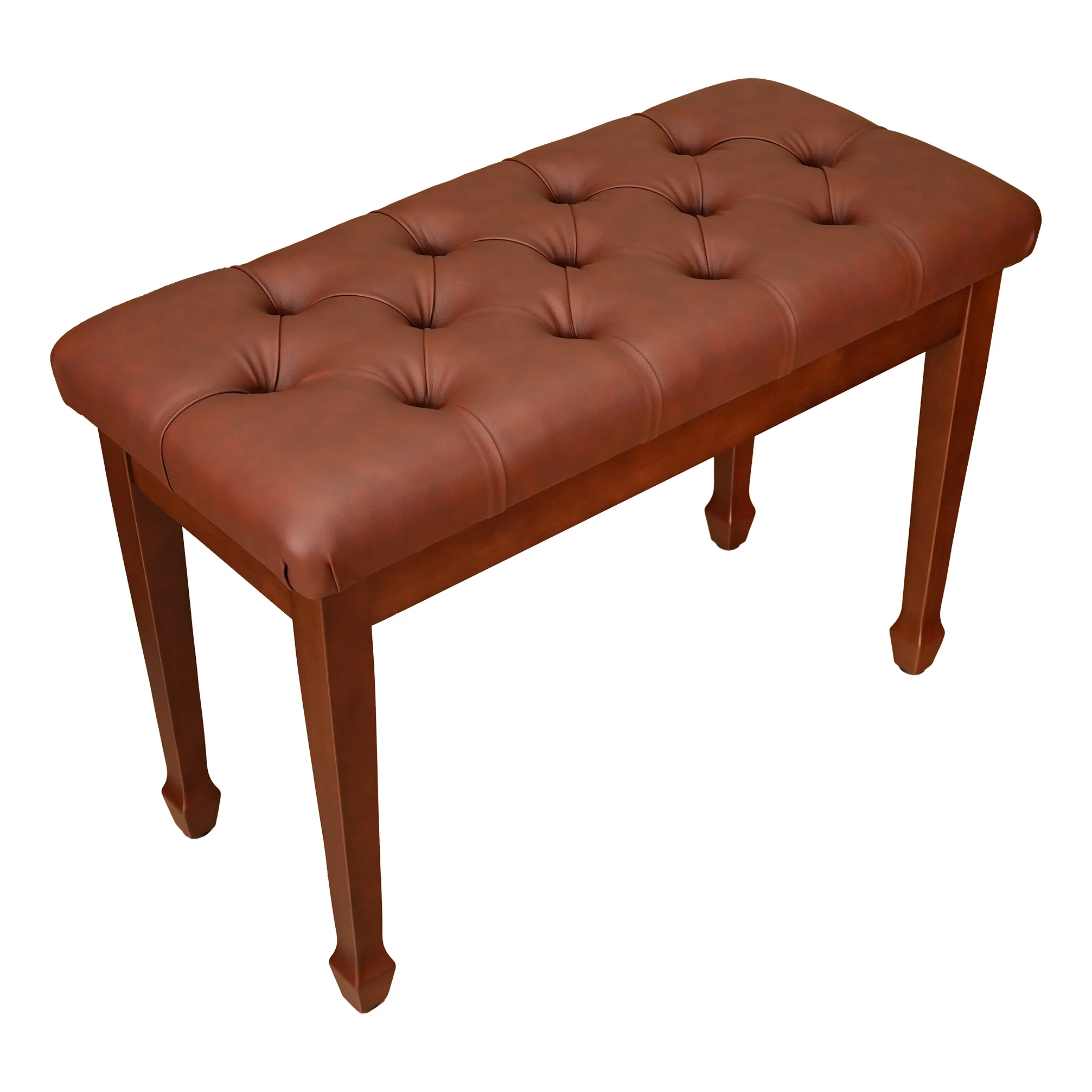 Diamond Tufted Upholstered Piano Bench with Storage - Image 4