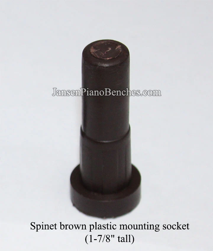 Spinet Piano Wheels Brass - Image 4