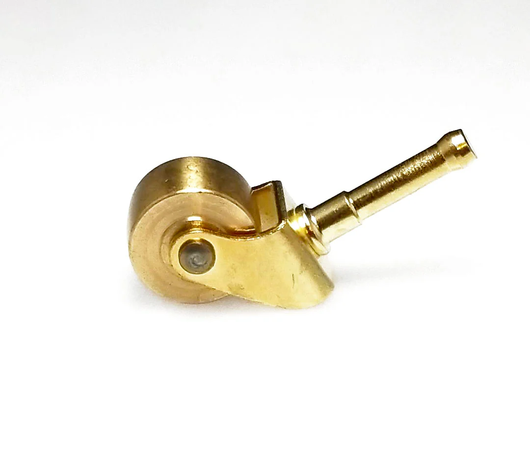 Spinet Piano Wheels Brass - Image 6
