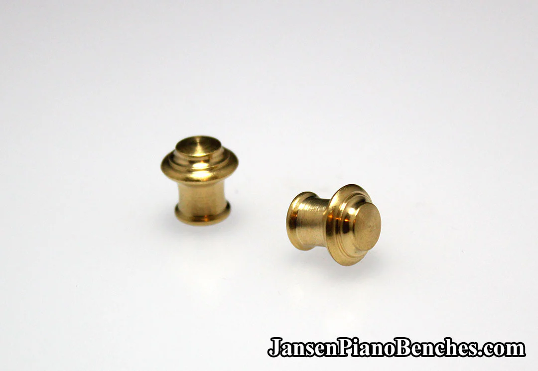 Tiered Brass Piano Desk Knob - Image 9