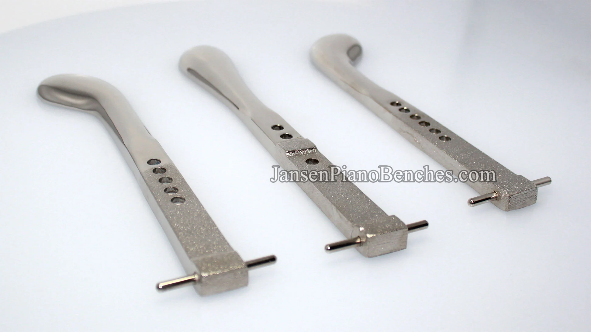 Upright Piano Pedals Nickel Plated - Model 1578 - Image 3