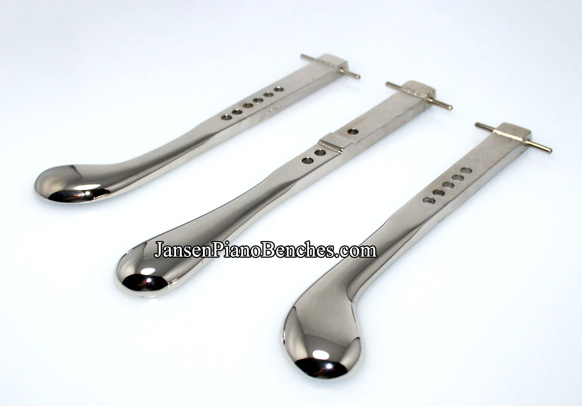 Upright Piano Pedals Nickel Plated - Model 1578 - Image 4