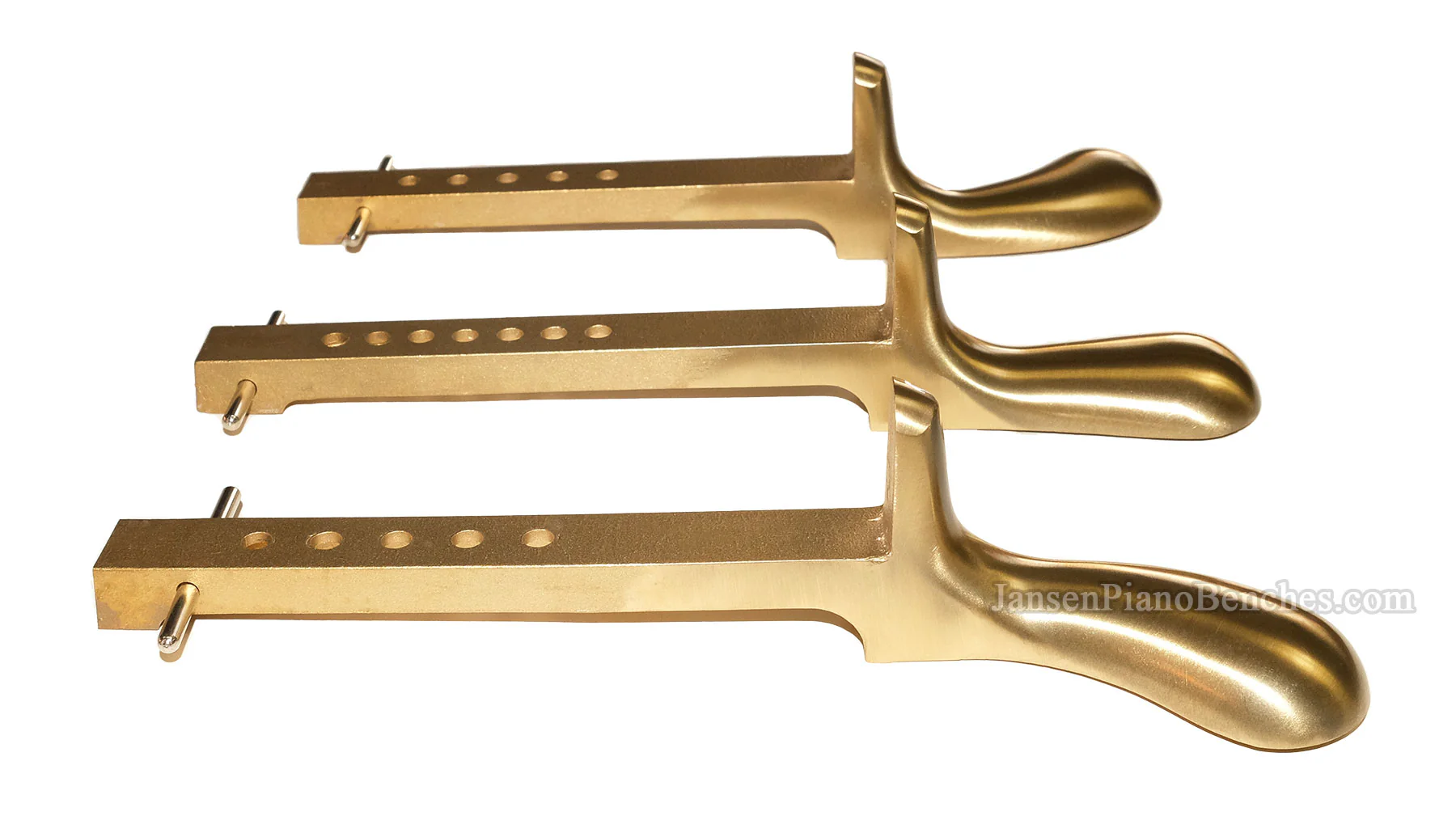 Upright Piano Pedals Solid Brass Model 1585 - Image 2
