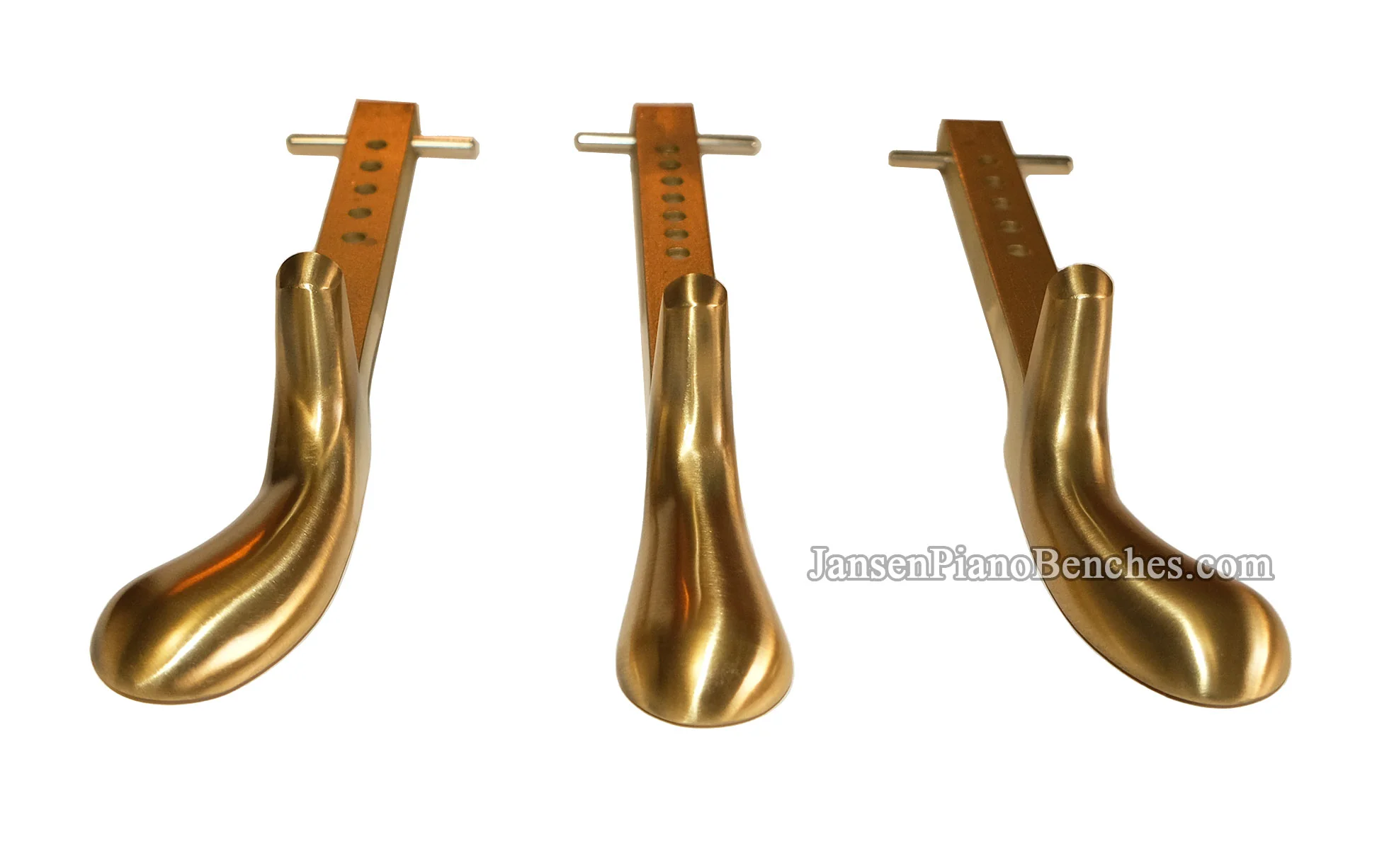Upright Piano Pedals Solid Brass Model 1585 - Image 3