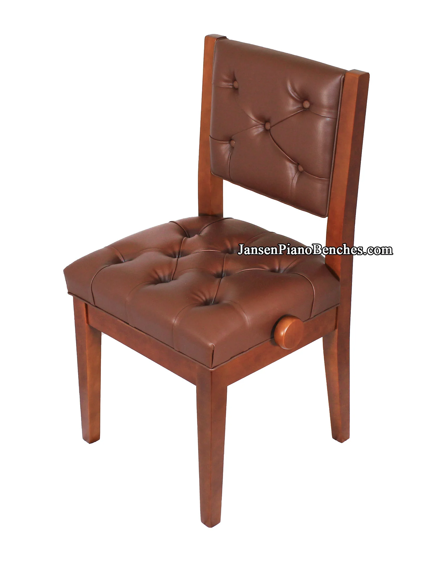 Walnut Adjustable Piano Chair - Image 3