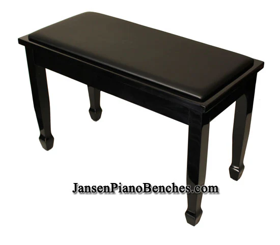 Yamaha Upholstered Piano Bench with Wood Trim and Storage Compartment - Image 10