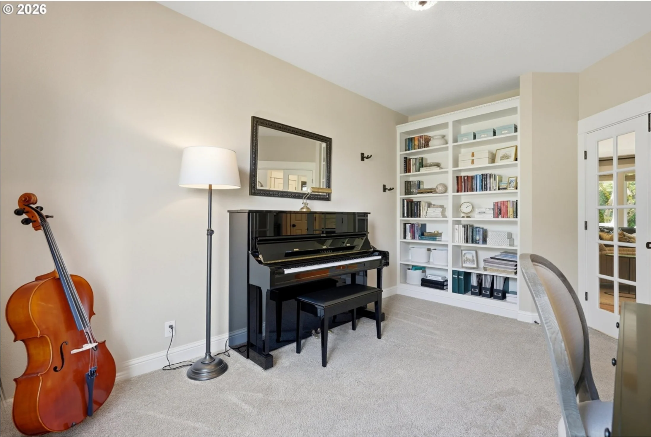 Yamaha Upholstered Piano Bench with Wood Trim and Storage Compartment - Image 12